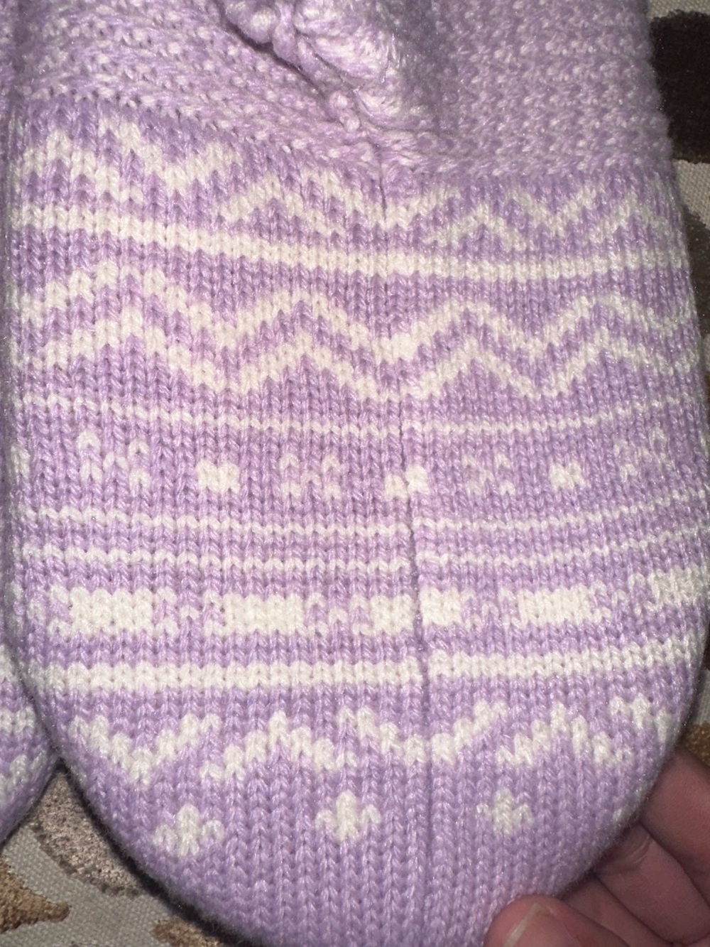 Bombas Kids Cozy Slipper Socks - Lavender Purple - Picture 5 of 6